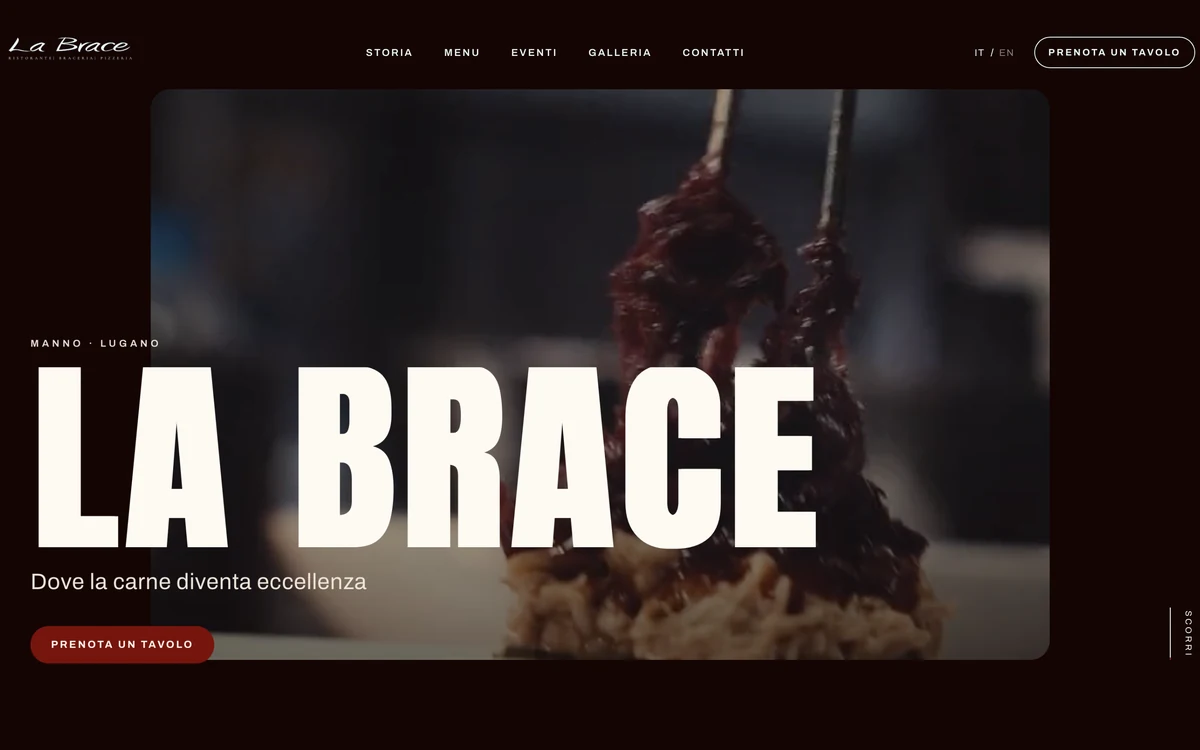 La Brace home page